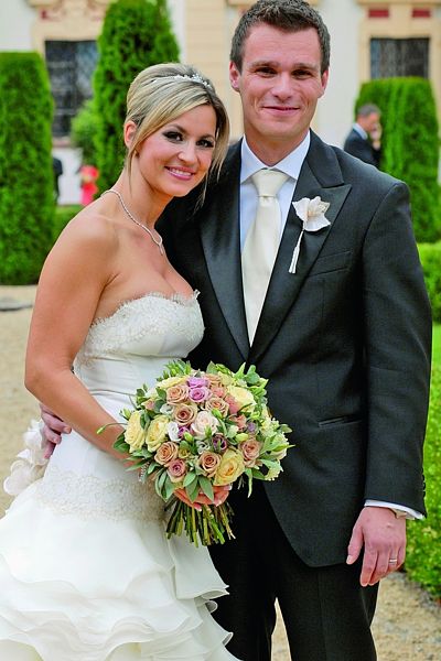 Moniku Poslušnou si vzal v červenci 2008 na zámku Jemniště. Staršímu synovi Jakubovi tehdy byly dva roky. 