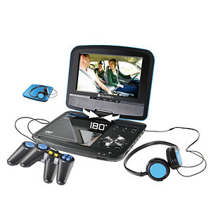 Přenosný DVD přehrávač GoGEN PDXG 772 s gamepady - sedmipalcový LCD displej s LED podsvícením a rozlišením 480 x 234 pixelů. Kromě běžného sledování oblíbených filmů je možné hrát spoustu zajímavých her i ve dvou. 