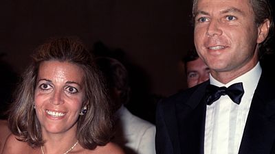 Rodiče Athiny - Christina Onassisová a francouzský obchodník Thierry Roussel. 