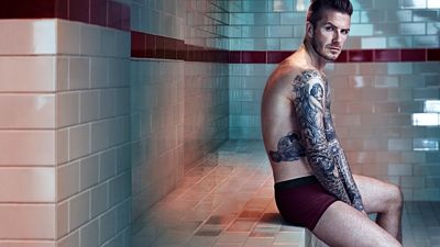 David Beckham při propagaci spodního prádla značky H&M 