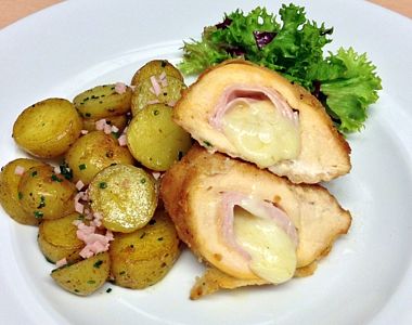 Smažené telecí řízky Cordon Bleu
